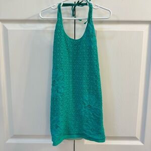 Intimately by Free People Tie-Back Teal Halter Top